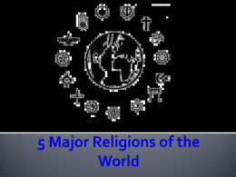 5 Major Religions of the World