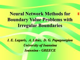 Neural Network Methods for boundary value problems with irregular