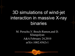 3D simulations of wind-jet interaction in massive X