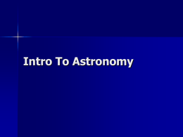 Intro To Astronomy
