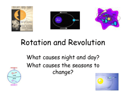 Rotation and Revolution - Where Science Meets Life