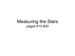 Measuring the Stars pages 813-820