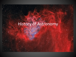 File history of astronomy