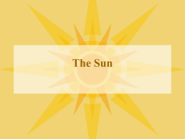 SNC 1D The Sun
