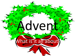 Information on Advent in PowerPoint form
