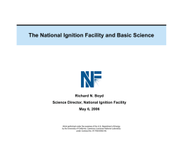 The National Ignition Facility and Basic Science