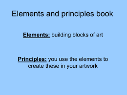 Elements and principles book