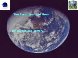Design a powerpoint presantation about the Earth
