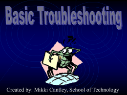Troubleshooting - Shelby County Schools