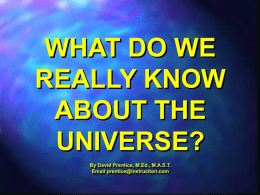 What Do We Really Know About the Universe?