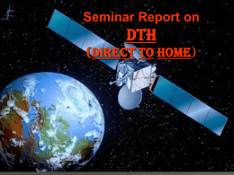seminar report on dth (direct to home)