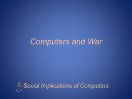 Computers and War