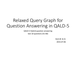 Question analysis in QALD-5