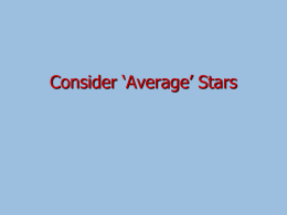 Consider Average Stars