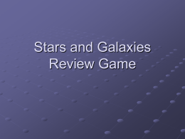 Stars and Galaxies Review Game