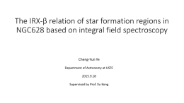 The IRX-* relation of star formation regions in NGC628 based on