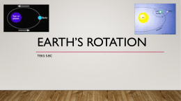 Earth*s rotation