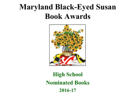 Black Eyed Susan Book Awards - Sparrows Point High School