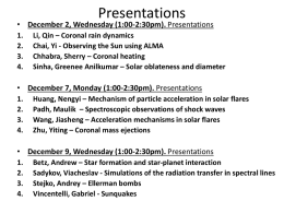 Presentations - Stanford Solar Physics