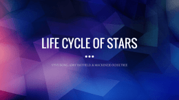 life cycle of stars