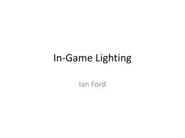 In-Game Lighting