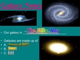 Galaxy-telescope Powerpint notes/ packetp31-32
