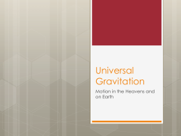 Universal Gravitationx