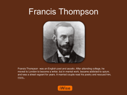 Francis Thompson Powerpoint