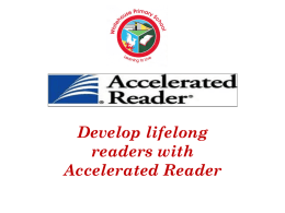 Accelerated Reading - Whitehouse Primary School