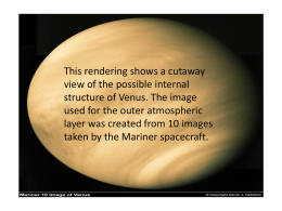 VENUS FACTS Venus Venus is the second planet