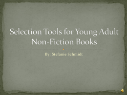 Selection Tools for Young Adult Non-Fiction Books