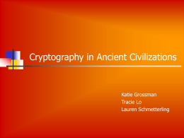 Arab’s Contributions to Cryptology