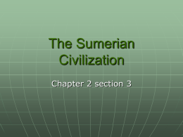 The Sumerian Civilization