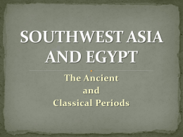 southwest asia and egypt