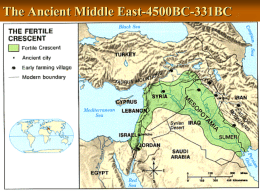 The Ancient Middle East-4500BC