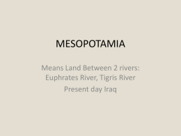 Mesopotamia - De Anza College