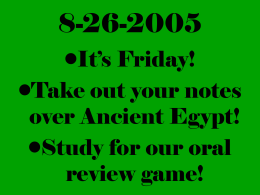 Ancient Egypt and Mesopotania