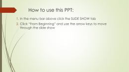 How to use this PPT: