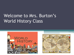 Mrs. Burton Class Information Presentation
