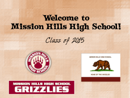 Mission Hills High School! - San Marcos Unified School District