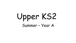 UKS2 Year A Summer