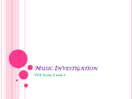 Music Investigation