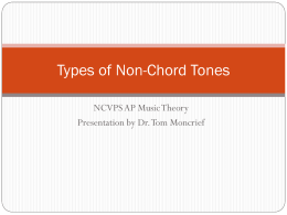 Non-chord Tones Module 11