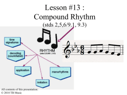 Powerpoint Lesson 13 "Compound Rhythm/Time Signatures"