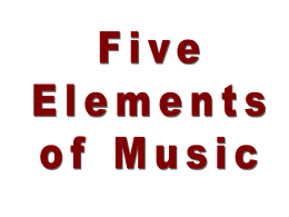 Five Elements of Music