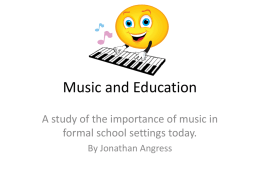 Music and Education