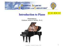 Piano Course by Dr. J. Sinclair