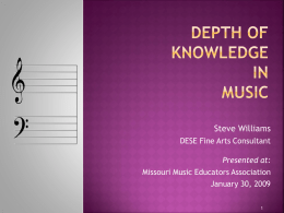 Depth of Knowledge in Music