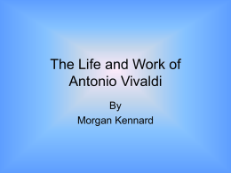 The Life and Work of Antonio Vivaldi
