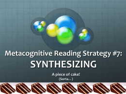 Synthesizing - Ms. Hawkinson's Class Blog